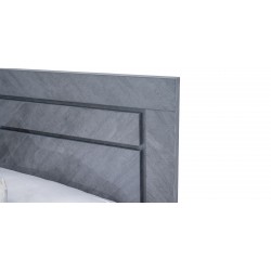 Willington Bed 180x200 cm In Plywood Dark Grey