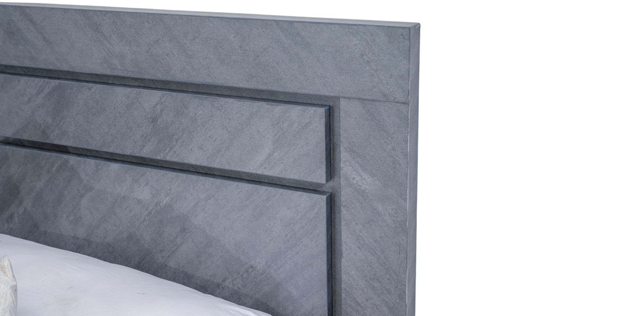 Willington Bed 180x200 cm In Plywood Dark Grey