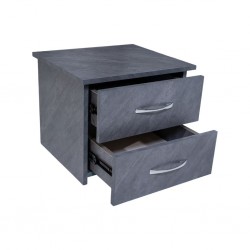 Willington Night Table In Plywood Dark Grey