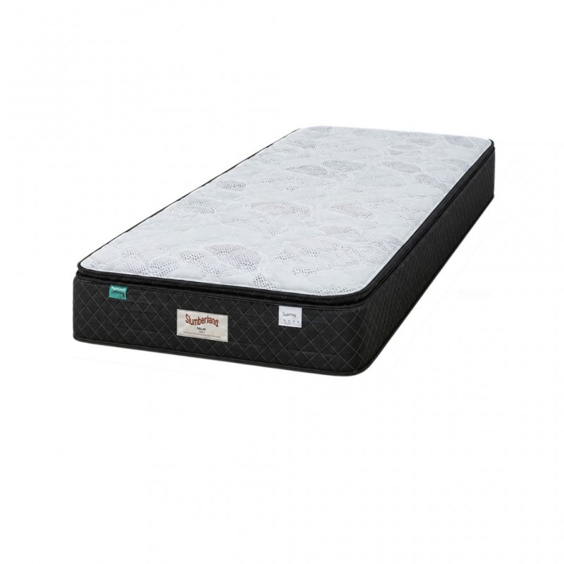 Slumberland Dallas Plush 90x190 cm White