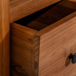 Dorval Bookcase Cabinet Natural Teak