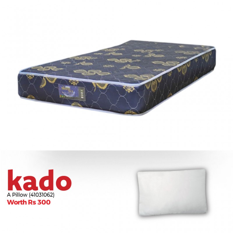 Sleep On It Econo Comfort 107x190cm Dark Blue & Free x1 Microfibre Pillows 50x70 cm 800 gsm