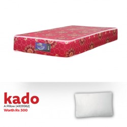 Sleep On It Classic Single 90x190 cm Microquiled Red & Free x1 Microfibre Pillows 50x70 cm 800 gsm