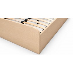 Cecilia Bed 180x200 cm In MDF Veneer & Rattan