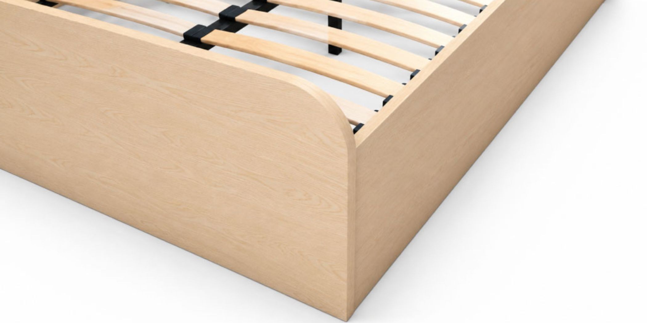 Cecilia Bed 180x200 cm In MDF Veneer & Rattan