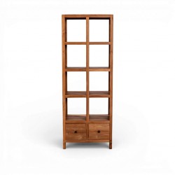 Dorval Bookcase Cabinet Natural Teak
