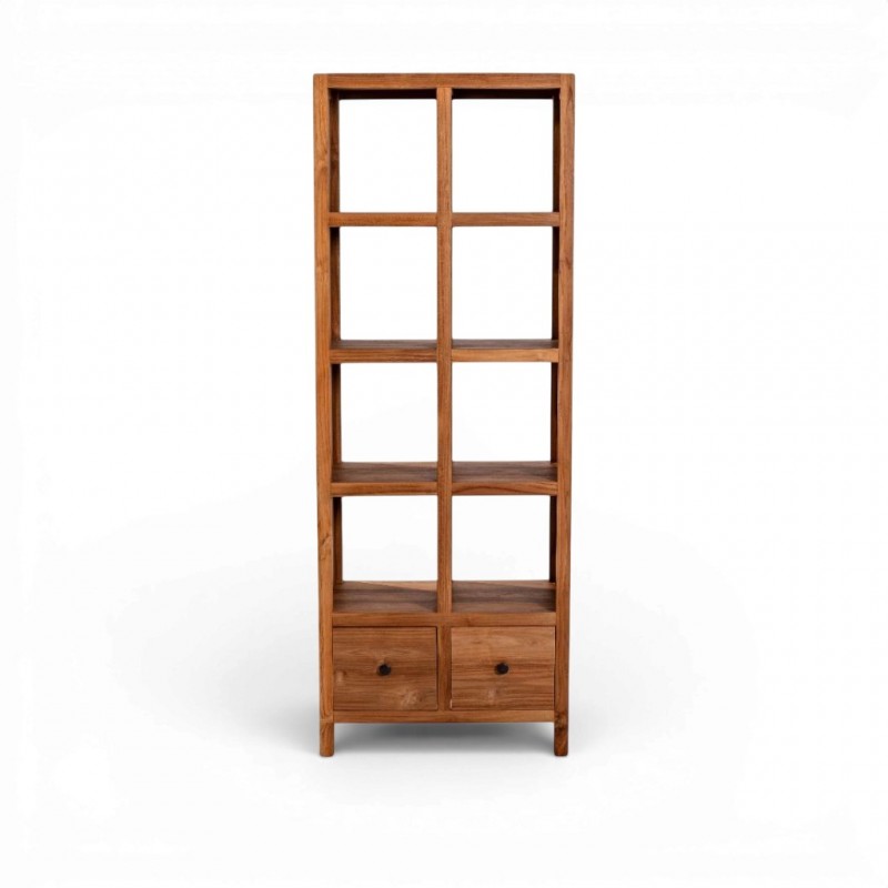 Dorval Bookcase Cabinet Natural Teak
