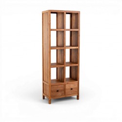 Dorval Bookcase Cabinet Natural Teak