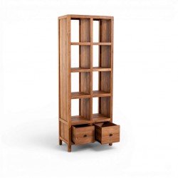 Dorval Bookcase Cabinet Natural Teak