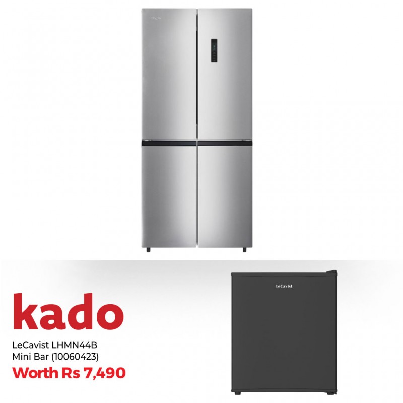 Ocean MDOKO 480 NF D X 3 Refrigerator & Free LeCavist LHMN44B Mini Bar Thermoelectric