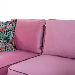 Elsee Corner LHF Chaise + RHF 2S + Armchair Fab Pink
