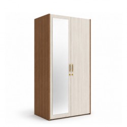 Lexia Wardrobe 2 Doors Café Latte & Larix