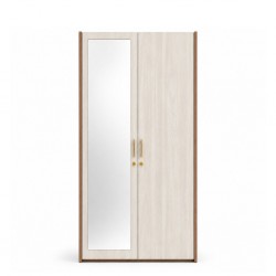 Lexia Wardrobe 2 Doors Café Latte & Larix