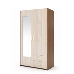 Larisa Wardrobe 2 Doors Café Latte & Larix