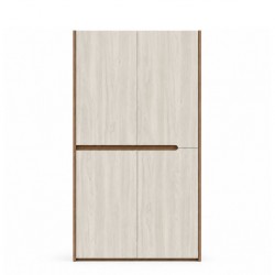 Lena Wardrobe 4 Doors Café Latte & Larix