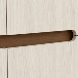 Lena Wardrobe 4 Doors Café Latte & Larix