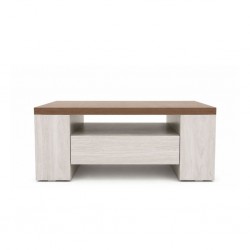 Genoa Coffee Table Cafe Latte & Larix White