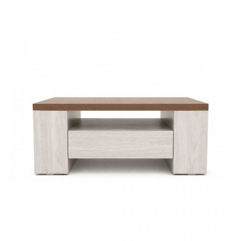 Genoa Coffee Table Cafe Latte & Larix White