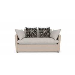 Helix 3+2+1+FREE OTTOMAN Fab Vixon Beige Leather