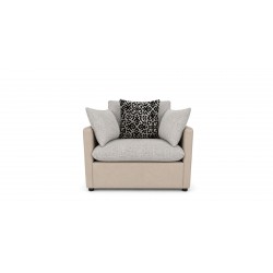 Helix 3+2+1+FREE OTTOMAN Fab Vixon Beige Leather