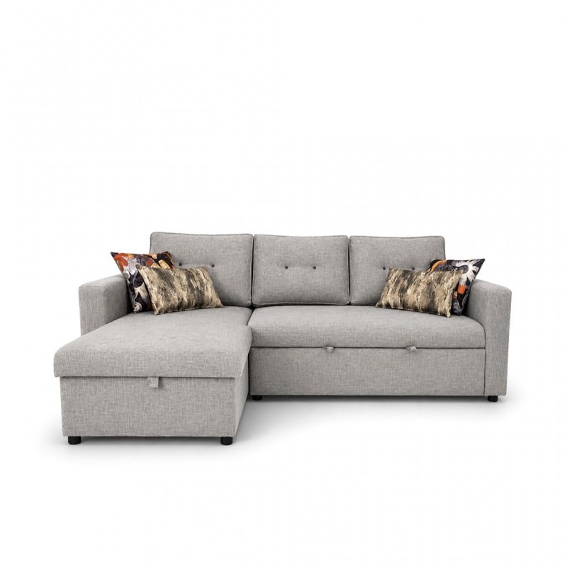 Radson Storage & Pull-Out Sofa Bed Fabric Ash