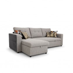 Radson Storage & Pull-Out Sofa Bed Fabric Ash