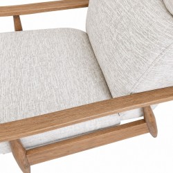 Boston Push Back Recliner Single Str Fabric Beige
