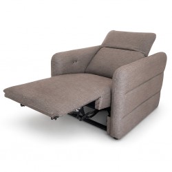 Lana Power Recliner Single Seater Fabric Grey
