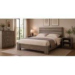 Sonata Bed With Upholstery In MDF Autumn Sonata