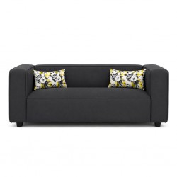 Joy 2 Seater Sofa Vegan Leather Graphite