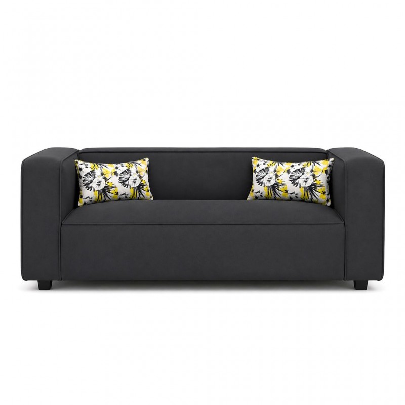 Joy 2 Seater Sofa Vegan Leather Graphite