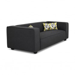 Joy 2 Seater Sofa Vegan Leather Graphite