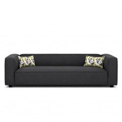 Joy 3 Seater Sofa Vegan Leather Graphite
