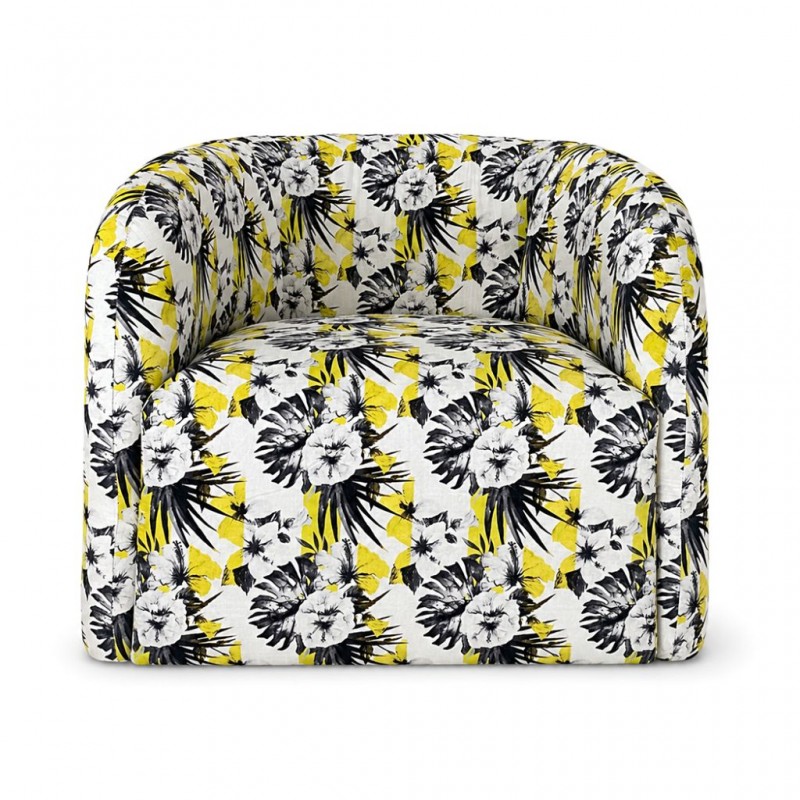 Joy Accent Chair Fabric Floral