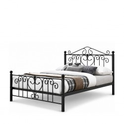 Royalty Bed 150x190 cm Black