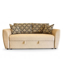 Lisa 3 Seater Sofabed Fabric Burlap Brooklyn