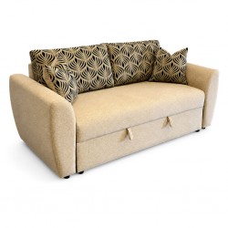 Lisa 3 Seater Sofabed Fabric Burlap Brooklyn