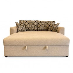 Lisa 3 Seater Sofabed Fabric Burlap Brooklyn