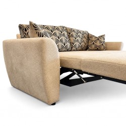 Lisa 3 Seater Sofabed Fabric Burlap Brooklyn