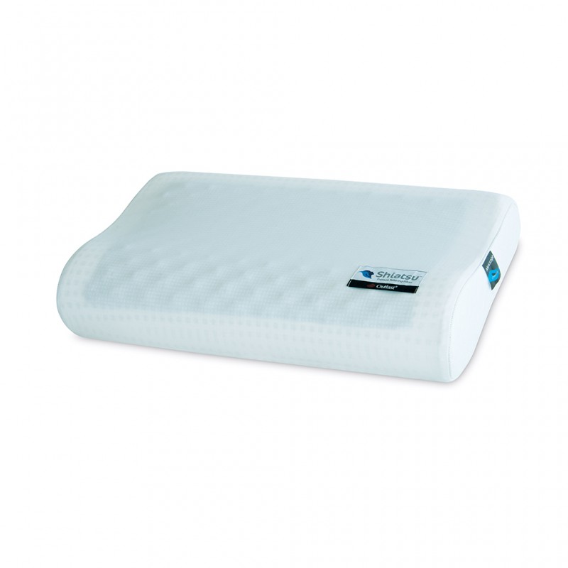 Shiatsu massage contour pillow gel infused