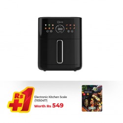 Mayer MMAF606D 6L Crisp PRO Dual Heating Air Fryer With Mist & Mayer MMEKS5 5KG Electronic Kitchen Scale