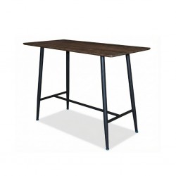 Lewis Bar Table Walnut & Black