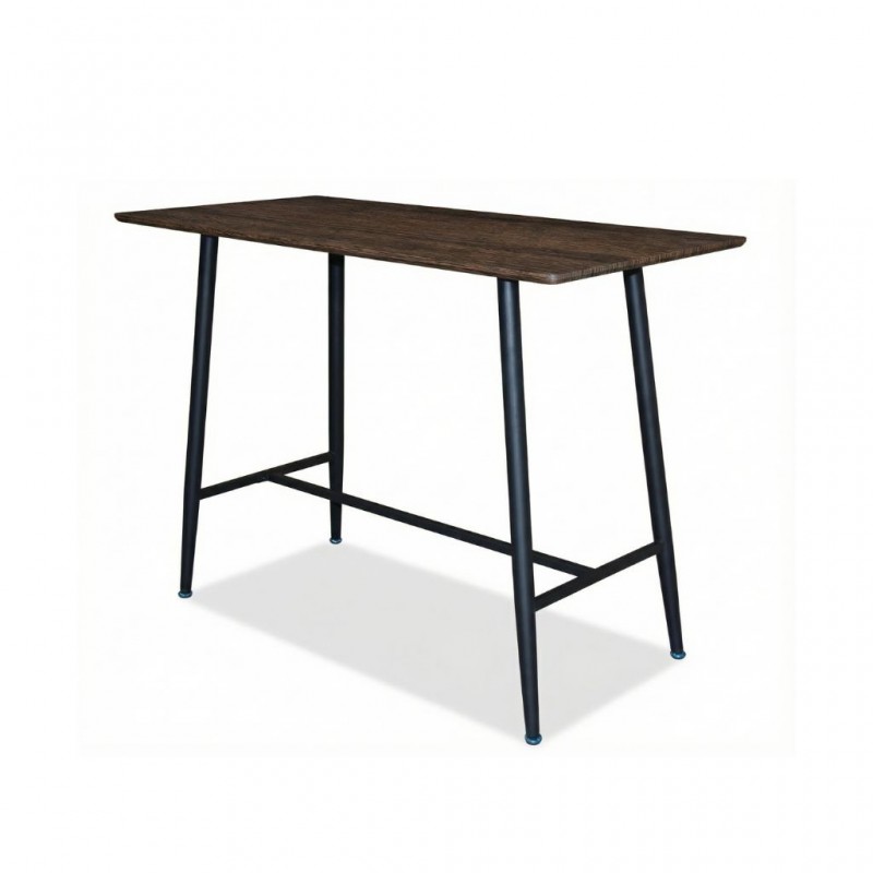 Lewis Bar Table Walnut & Black
