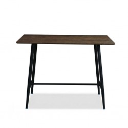 Lewis Bar Table Walnut & Black