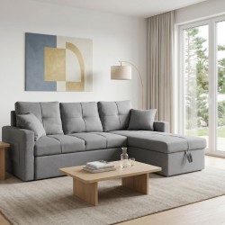 Stary Sofa Bed Corner Grey