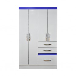 Tamis WardrobTamis Wardrobe 4 Doors White PBe 4 doors White