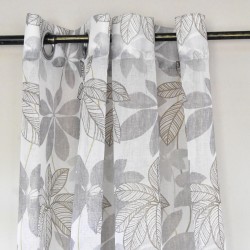 Flowery Grey Curtain 1.40x2.30 - E1-E5 C 22