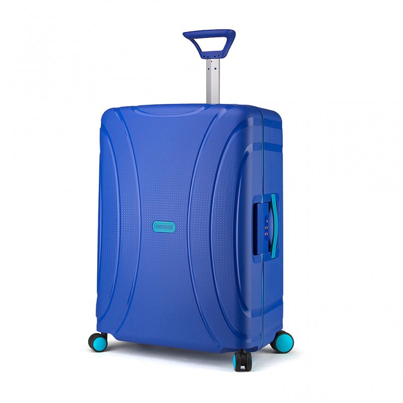 American Tourister Luggage Lock & Roll Medium Blue ATL041