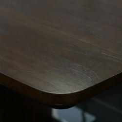 Tazia Table MDF With Wood Veneer Top