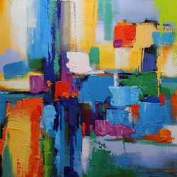 Painting Abstract 120x80 cm Ref ZH4486